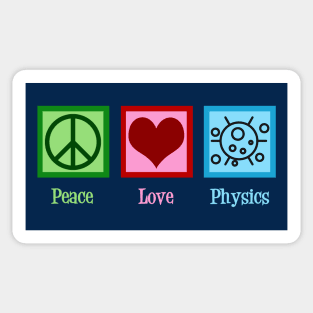 Peace Love Physics Sticker